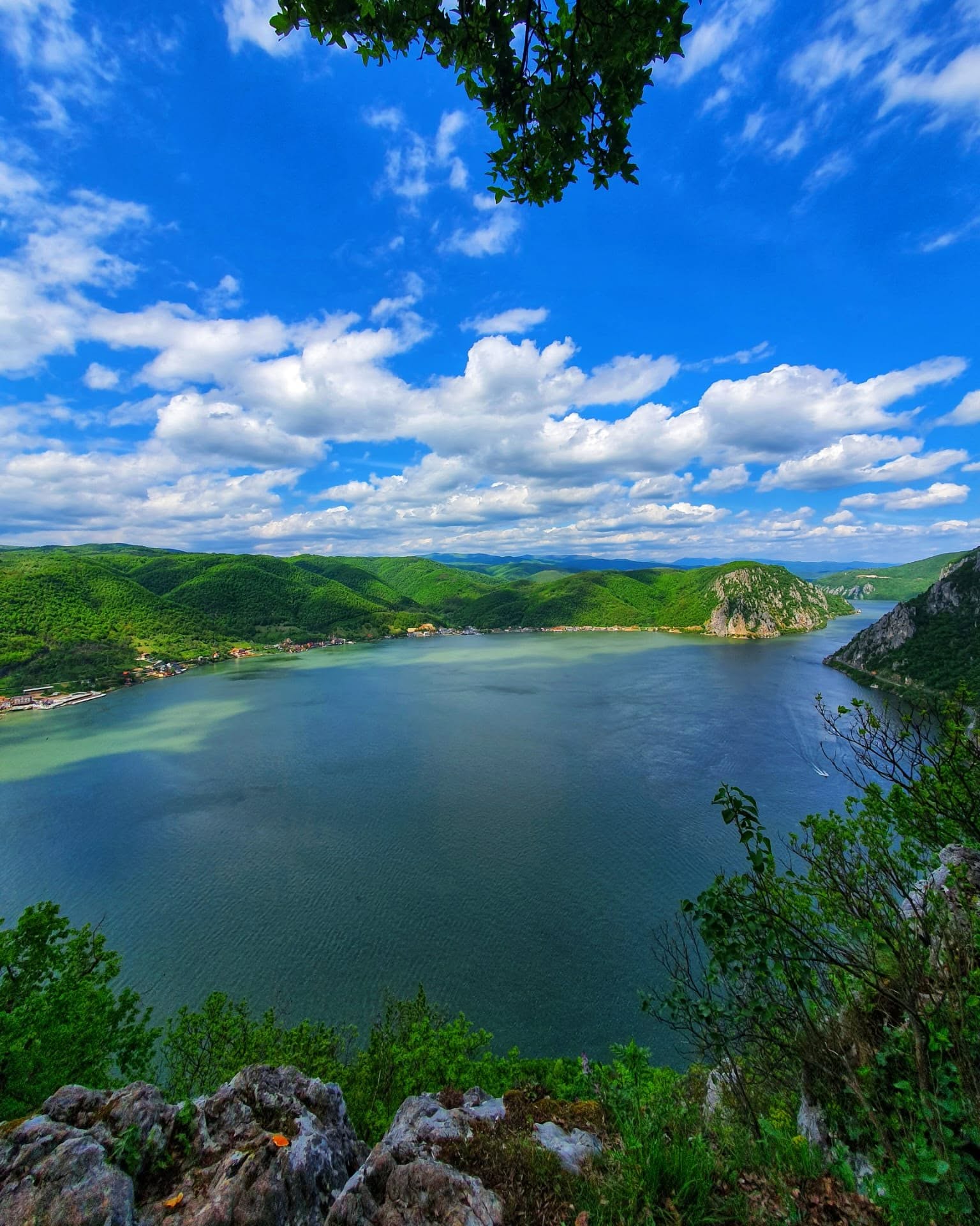 Cazanele Dunării văzute de sus
